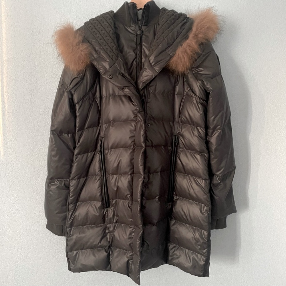 Rudsak Down Filled Duvet Parka Fur Hood Coat Puffer EUC